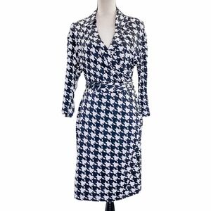 OLIVIA Matthews Black & White Houndstooth Dress